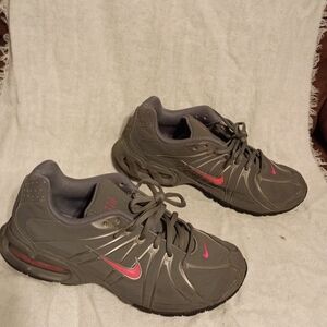 Nike Gray and Pink Athletic Shoes
